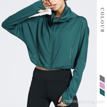 Sweat à capuche classique zippé pour femme